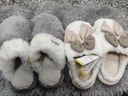利达妮（TZLDN）买一送一棉拖鞋女士冬季2025新款室内家居一对保暖防滑情侣棉鞋男 白色+灰色【热卖款】 38-39 女+42-43男 实拍图