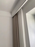 金蝉窗帘家用遮光卧室客厅防晒隔断窗帘轨道挂钩高级感 奶茶色180*240 实拍图