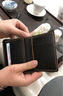 ANDSEEYOU品牌 手工疯马皮钱包 男士短款钱夹头层牛皮卡包证件包真皮皮夹子 竖款 实拍图