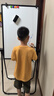 得力U型双面升降白板写字板 小黑板家用儿童教学培训记事板翻转折叠白板纸可擦磁性黑板支架式90*60cm 实拍图