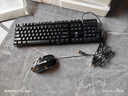 银雕(YINDIAO) KM500有线发光键盘鼠标 机械手感游戏电竞笔记本台式电脑外设 薄膜键鼠套装 黑色 实拍图