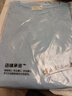 2025年新款夏装纯棉短袖t恤韩系宽松圆领休闲薄款大码上衣体恤衫 浅蓝【纯色】 2XL 【建议125-135斤】 实拍图