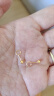 行金银中黄金耳钉足金经典简约小圆珠耳饰送女友送圣诞节礼物 光珠耳钉约0.32克  多退少补 小圆珠约3mm 实拍图