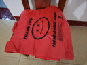 加厚塑料袋批发红色胶袋食品袋手提打包背心包装方便笑脸袋子定制 中厚 42*65cm 100只 实拍图