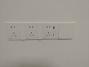 西门子（SIEMENS）86型墙壁开关插座面板 哑光磨砂 睿宸系列象牙白色 一开单控开关 实拍图