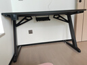 木藝生原创电脑桌台式家用办公书桌卧室电竞桌椅套装碳纤维竞技游戏桌子 高端玩家M9系碳纤维25mm手工斜面 长120宽60高75cm 实拍图