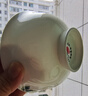 厚秀堂景德镇骨瓷碗碟盘套装家用组合新款陶瓷餐具中式简约饭碗面碗 4.5英寸高脚碗（2个）百合花 实拍图