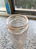 【⭐京东物流配送】大容量茶水分离商务泡茶杯高硼硅双层玻璃水杯 银本色 350ml 实拍图