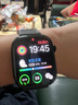 istrap苹果手表表带真皮爱马仕同款牛皮适用apple watch手表带S11/10/9/8/7/6/SE男女士iWatch ultra2/3 栗棕白线丨银色配件 44/45/46MM表盘【适用Wa 实拍图