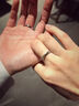 老凤祥情侣戒指纯足银男士女款对戒婚戒表白送女朋友老婆生日礼物纪念 波澜心动对戒【配品牌礼盒】 实拍图