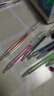 金值 12色按动彩色闪光啫喱笔 发光流沙银光儿童学生用手账专用莹光珠光标记轮廓闪亮小彩笔荧光笔 实拍图