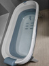 益伟泡澡桶大人可折叠浴缸全身成人洗澡大号加厚浴桶家用沐浴儿童澡盆 1.3米【无盖+按摩滚轮】 实拍图
