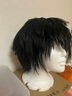 万用cos假发 多色可选毛娘造型发尾内收40cm中长刘海假发 9号纯色(纯黑) 黑色系 中长发 实拍图