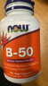诺奥（NOW）维生素复合胶囊B50含烟酸 11种高能复合物维B 100粒美国进口 实拍图
