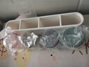 ecoco意可可牙刷置物架 免打孔漱口杯刷牙杯壁挂式浴室卫生间置物牙刷架子 温馨四杯 实拍图