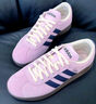 adidas「T头鞋」VL COURT 2.0复古休闲板鞋德训鞋阿迪达斯轻运动   紫色/暗藏青/乳白色（推荐女生选小半码）   36.5 实拍图