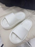 妙恋多爆款增高拖鞋女外出高颜值厚底拖鞋踩屎感高跟凉鞋软底女士拖鞋 白色6厘米【增高款】 37-38 (240mm) 正常尺码（不偏码） 实拍图