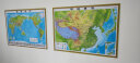 立体浮雕地图立体地形】中国地图3d立体地形图+世界地图三维立体凹凸墙贴约92x68厘米中小学生地 晒单实拍图