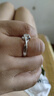 中国黄金（CHINA GOLD）一吻定情足银戒指女托帕石求婚钻戒生日礼物送女友老婆结婚纪念日 一吻定情戒指-托帕石【京速达】 实拍图