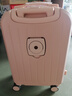 袋鼠（KANGAROO）行李箱男大学生小清新女拉杆箱高颜值万向轮旅行箱多功能密码皮箱 茱萸粉【升级多功能】 20英寸 【登机箱无侧提】 实拍图