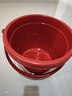 甲东里塑料家用大号红色乔迁新居结婚用品红桶加厚喜桶水桶手提陪嫁米桶 喜庆红小号水桶 实拍图