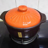 康舒（KANGSHU）耐高温砂锅大容量家用燃气炖锅煲仔饭炖煲汤煲干烧不裂陶瓷锅沙锅 橙盖(3-5人)推荐运损补发 3.3L 实拍图