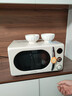 格兰仕（Galanz）复古微波炉 家用小型20L迷你 奶油风百搭复古 易清洁大平板 自动菜单 700瓦省电KAW0-SF2 实拍图