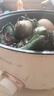 荣事达（Royalstar）火锅专用锅电煮锅电火锅电热锅蒸煮一体电蒸锅 宿舍小火锅多功能小电锅 家用煎涮一体不粘锅 4L 【1000w大功率+蒸笼】(3-6人) 实拍图