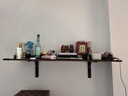安尔雅墙面搁架 墙上置物架宿舍木板挂墙书架一字隔板置物架2 实拍图