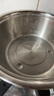 炊大皇 304不锈钢盆筛套装 洗菜盆和面盆调料腌肉盆米筛31cm2件套 实拍图