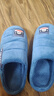 大嘴猴（paul frank）棉拖鞋男士秋冬季室内家居拖鞋毛绒保暖厚底棉鞋男款深蓝280PF607 实拍图