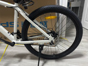 喜德盛（xds）山地自行车黑客350/旭日310 X6铝合金车架21速变速机械碟刹 旭日310象牙白17寸 实拍图
