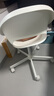 宜家（IKEA）LOBERGET洛贝里特马尔夏转椅家用靠背椅办公椅书桌椅 白色转椅+深灰椅垫 实拍图
