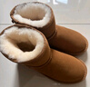 意尔康女靴雪地靴女士棉鞋厚底冬季加绒保暖东北抗寒短靴妈妈靴子 土黄色 加绒 39 实拍图
