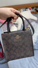 COACH蔻驰女包包奢侈品大牌女士单肩斜挎手提包情人节礼物 深棕色5693IMAA8 实拍图