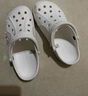 crocs卡骆驰洞洞鞋贝雅男鞋女鞋轻便耐磨一脚蹬拖鞋休闲鞋|10126 白-100 41 /42(260mm) 实拍图