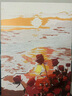 落日玫瑰数字油画diy花卉填色涂鸦手工手绘diy油彩画卧室装饰画 A041落日玫瑰 30*40实木内框+丙烯颜料+画笔 实拍图