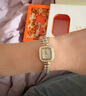 Davena蒂玮娜小金穗手表女时尚轻奢满钻小银穗女士手链表生日礼物送女友 【SF】小金穗白贝-项链礼盒+手镯 实拍图