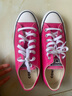 匡威（Converse）All Star夏季男女低帮帆布鞋西瓜红玫红色A06569C A06569C 37.5 实拍图