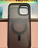 邦克仕（Benks）适用苹果15Pro手机保护壳 iPhone15pro防摔磁吸壳 Magsafe磁吸壳轻砂男女款保护套不易沾指纹 黑 实拍图