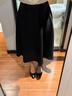 邦帛世a字长裙女正装春夏款伞裙职业长裙衬衫半裙面试裙子黑色半身裙 职业西装裙【黑】 M 推荐【85斤-105斤】 实拍图
