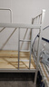 御天腾龙 铁床双人铁架床高低床员工上下铺成人床宿舍床1.5米双层铁架床 双层白色120宽（带床板） 加厚款 实拍图