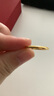 周六福（ZLF）  黄金戒指女款硬金三生三世足金素圈指环 定价单个 光面8号-0.82g 实拍图