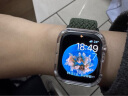Apple苹果 Watch Series 10智能手表蜂窝款42毫米玫瑰金色铝金属表壳淡桃粉色运动型表带M/L MWXR3CH/B 实拍图