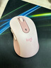 罗技（Logitech）优选系列M650无线蓝牙鼠标 办公蓝牙静音鼠标Mac苹果ipad鼠标人体工学双模鼠标大小手可选男女通用 M650中小手 粉M（M750入门款） 实拍图