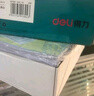 得力（deli）【缺页十倍赔】珊瑚海四联三等分可撕边针式电脑打印纸 彩色(白红蓝黄)1000页/箱241-4-1/3CS 实拍图