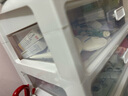 京东物流 化妆品收纳盒梳妆台置物架桌面高级感整理抽屉柜 特大号4层（3层抽屉+1层顶部置物架） 透明白 实拍图