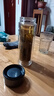 【⭐京东物流配送】高硼硅双层玻璃杯大容量泡茶杯水杯子茶水分离 【双层加厚】茶杯 350ml 1只 实拍图