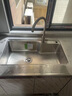 九牧（JOMOO） 厨房水槽单槽套餐SUS304不锈钢洗碗池 洗菜盆加厚水盆大容量水槽 B款75*45大单槽（含旋转龙头） 实拍图