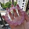 石玥珠宝收藏级天然马粉水晶手链芙蓉石本命年转运珠手串男女士款礼物 实拍图